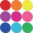 Geyee 108 Pcs Circle Cutouts Paper Bulletin Board Decorations Assorted Color Round Die Cut for Classroom Decor Teachers DIY Craft Office School Chalkboard Wall Decor (5.5 Inch)