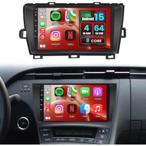 4G+64G 8Core Radio for Toyota Prius 2010-2015(Fit J.B.L) Wireless CarPlay, 9 IPS Touchscreen Android 15 Stereo 5G WiFi 32EQ DSP Android Auto GPS Navi BT FM/RDS SWC + Free AHD Backup Camera Mic