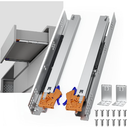PHWALK 24 Inch Soft Close Undermount Drawer Slides, Concealed Drawer Rails with Rear Brackets for Heavy Duty Storage Drawers, Closet Cabinets, Garage Workbench – Full Extension Quiet Glides (1 Pair)