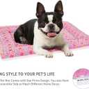 Mora Pets Dog Bed Crate Pad Ultra Soft Pet Bed with Cute Star Print Washable Crate Mat for Large Medium Small Dogs Reversible Fleece Dog Crate Kennel Mat Cat Bed Liner 29 x 21 inch Pink