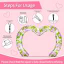 9Ft Tall Valentine Inflatables Outdoor Decorations, Valentines Blow Up Love Heart Archway Yard Decor with Build-in 9 Led Light for Indoor Outdoor Beach Lawn Garden Wedding Anniversary Party (Pink)