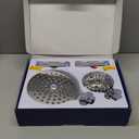 Dual Filtered Handheld Shower Heads Combo, HOPOPRO 15-Mode High Pressure Rainfall Showerheads Combo Set with Filter, for Hard Water, Removes Chlorine, Improves Skin Hair Condition, Modern Chrome