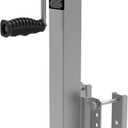 2,500 Lbs Heavy Duty Trailer Jack, Fixed Mount Jack w/Drop Leg, Silver