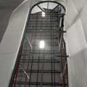 Floor Length Mirror, Black Wall Mirror, 56"x22" Large Arched Window Pane Mirrors, Oversize Farmhouse Full Body Standing Mirrors for Living Room, No Stand