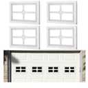 Tandefio 4 Pcs Garage Door Windows Vinyl with UV Resistant Glass Garage Door Windows Inserts(Style3)