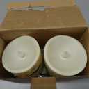 QQFCTOO Flameless Birch Bark Candles Flashing Battery Operated Candles LED Pillar Candles with Remote Control and Timer Set of 3