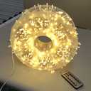 Christmas String Lights 1200LED 196FT, 8 Modes Dimmable Fairy Lights with Remote and Timer, Waterproof Christmas Lights for Festive Decoration Indoor Wedding Party Holiday (Warm White)