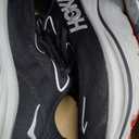 HOKA Clifton 10 Men's Shoes Black/Silver, 7.5 Wide