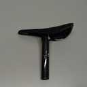 Box One Co-Molded Bike Saddle Carbon Fiber Seat Post or Box Two Co-Molded Bike Saddle Alloy 6061-T6 Aluminum Seat Post 27.2mm and 22.2mm Bicycle Seat for BMX Racing | Black