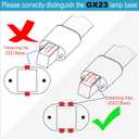 GX23 Base LED Bulbs 13W CFL Equivalent,2-Pin PL Horizontal LED Light,3 Color Selectable Warm White//Neutral White/Cool White/ 360 Beam,100277V Plug-and-Play,CFL Replacement,2 Pack. (GX23)