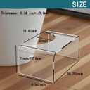 Acrylic 7 inches Toilet Stool Squat, Clear Bathroom Poop Potty Stool, Strong Load-Bearing, Easily Blend into Any Bathroom