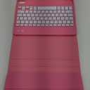 MoKo for iPad (A16) 11th Generation Case with Keyboard 11 inch 2025, iPad 10th Generation 10.9 inch Case with Pencil Holder, Multi-Angle Detachable Bluetooth Keyboard, Persian Pink
