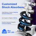 BlessReach All Terrain Foldable Knee Scooter Walker, Disc Brake Knee Walker for Foot Injuries, Compact Crutches Alternative (Purple)