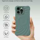 ORNARTO Vortuxe for iPhone 13 Pro Max Case 6.7" | 2X MIL-STD Drop Protection | Compatible with MagSafe | Sleek Aesthetic Liquid Silicone Phone Cover - Pine Green