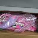 Girls House Building Sets Compatible with Lego Friends for Girls Age 8-12, 4-Story Pink Villa Building Blocks Toys with Pull-Out Floors, Great Birthday Gift for Girls 8-14