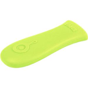 Lodge Silicone Hot Handle Holder - Dishwasher Safe Hot Handle Holder Designed for Lodge Cast Iron Skillets 9 Inches+ w/ Keyhole Handle - Reusable Heat Protection Up to 500 - Green