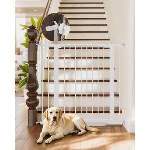 InnoTruth 29.6-39.1 in Wide x 35.5 in High Extra Tall Baby Gate, White