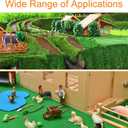 MECCANIXITY Artificial Model Grass Mat 16 Inch x 39 Inch Artificial Grass Turf Realistic Fake Grass Decor for Model Trains Scenery Craft Lawn Garden Decoration, Medium Green