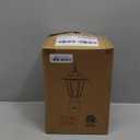WISBEAM Outdoor Post Light, Pole Lantern, E26 Base 60W Max, Aluminum Housing Plus Glass, Wet Location Rated, ETL Qualified, Bulbs not Included, Black (1 Pack)