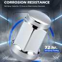 Orion Motor Tech 24-Piece 1/2-20 Lug Nuts Chrome with Cone Seat, Compatible with Jeep Grand Cherokee Wrangler Liberty, Ford Explorer Ranger Mustang, Dodge Dakota Dura