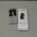 COMSOON Bluetooth Receiver for Car, Noise Cancelling 3.5mm AUX Bluetooth Car Adapter, Wireless Audio Receiver for Home Stereo/Wired Headphones, Hands-Free Call, 16H Battery Life - Black+Silver