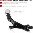 TadaMark Front Lower Control Arm with Ball Joint Fit for 2010-2017 for Chevy Equinox GMC Terrain - 2pcs