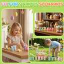 Easter Egg Fillers Bunny Toys, Kids for Easter Basket Stuffers, Easter Decorations for Home Table Centerpiece, Party Favors, Toddlers & Family (24PCS)