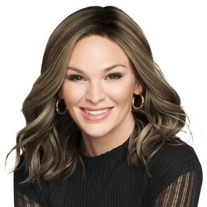 Raquel Welch Wavy Day Shoulder Length Soft Styled Waves By Hairuwear, Average Cap Size, SS12/22 Shaded Cappuccino