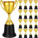 9 Inch Gold Trophy Award Gold Award Cup Employee Coworker Appreciation Gifts Golden Plastic Trophy for Thank You Teacher Nurse Volunteer Men Women Rewards Party