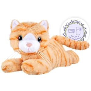 SuzziPals Heatable & Coolable Orange Cat Stuffed Animals, Cute Microwavable Heating Pad Plushies for Soothing & Relaxation, Stuffed Cat Plush Toys, Orange Cat Plushie Toys Gifts