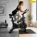 HULKFIT High Density 1/4-Inch Equipment Mat – Non-Slip Floor Protection Pad for Treadmill, Elliptical, Exercise Bike, Yoga & Heavy Gym Equipment – 30" L x 60" W (2.5 x 5FT)