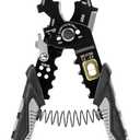 Navaris 25-in-1 Electrician's Multitool - Multi-tool w Pliers Wire Cutter Wrench - Anti-Rust Cr-V Steel Construction - Ergonomic Handle - Multitools & Accessories for Electricians