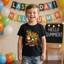 Last Day of School Shirt Kids Happy Last Day of School T-Shirt Boys & Girls Summer Break Tee 3T-8T (Black)