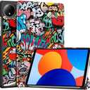 Mixed 2 Packs Smart Case for Xiaomi Redmi Pad SE 8.7'' 2024, Ratesell Lightweight Trifold Stand Smart Case Cover with Auto Wake/Sleep for Xiaomi Redmi Pad SE 8.7'' Graffiti