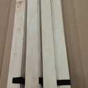 Signature Design by Ashley Wooden Mattress Support Bunkie Board Roll Slat with Nylon Cord, Full, Beige