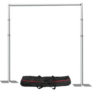 Pipe and Drap Backdrop Stand Kit ,10x 10ft Heavy Duty Adjustable Frame Backdrop Stand with Flat Base,Carry bag for Event, Birthday Party, displays and Wedding Decoration