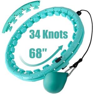 OurStarry 34 Knots Weighted Workout Hoop Plus Size, Smart Waist Exercise Ring for Adults Weight Loss