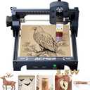 ACMER S1 Laser Engraver, 3500mW Laser Engraver Machine Higher Accuracy Lazer Cutter and Engraving Machine with Working Area 130x130mm,0.04mm Laser Spot Engraving Machines & Tools (Blue)