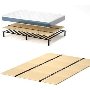Foldable Box Spring, Bunkie Board, Bed Support Slats Twin 30"x 60"x 0.18"