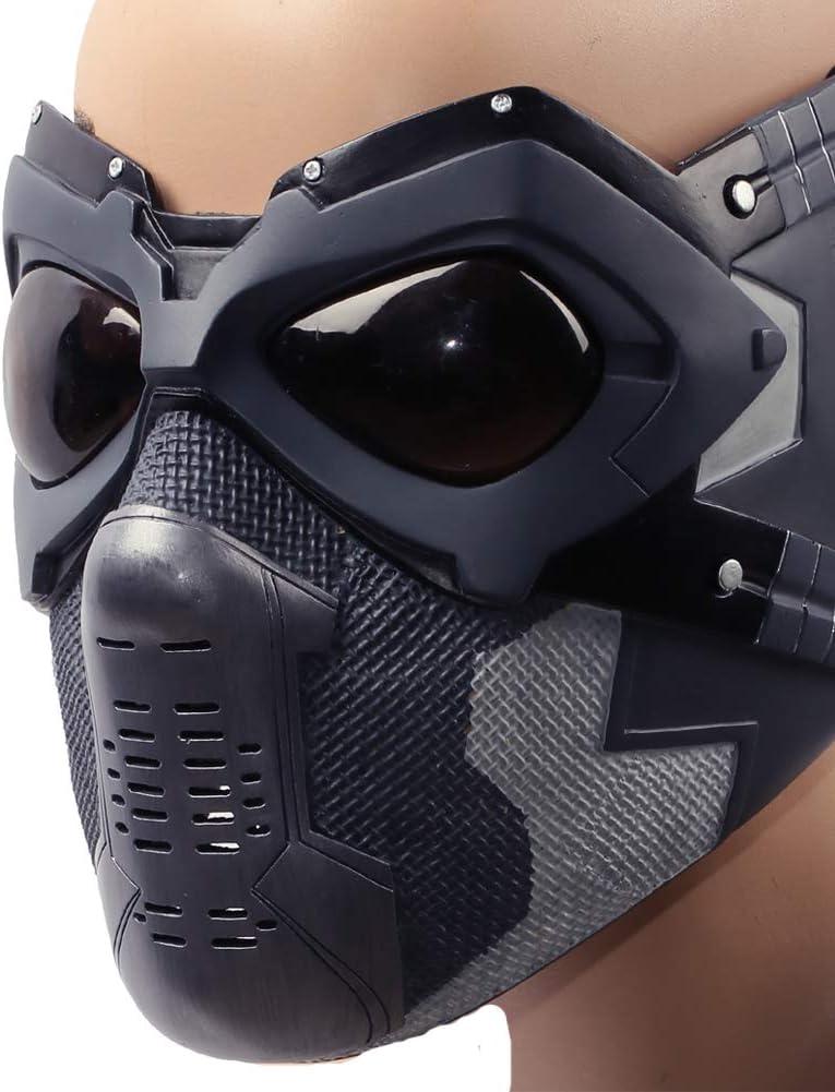 Karc Winter Soldier Mask Bucky Barnes Cosplay Mask for Men Cosplay Costume Halloween
