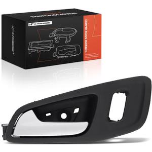 A-Premium Front Left Driver Side Interior Door Handle Compatible with Ford Escape 2013-2019, C-Max 2013-2018, Black Housing with Silver Lever, with Power Door Locks, Replace# CJ5Z-7822601-BB