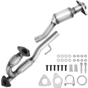 Rear Catalytic Converter Flex Pipe Compatible with 2013 2014 2015 2016 2017 2019 Pathfinder, 2014-2020 QX60, 2013 Infiniti JX35 V6 3.5L, Replace# 15H41189