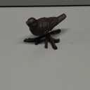 BRASSTAR Rustic Cast Iron Bird with Branches Statue Antique Garden Farmhouse Decoration Home Desk Figurine Replica Rust Color TQGJPT108
