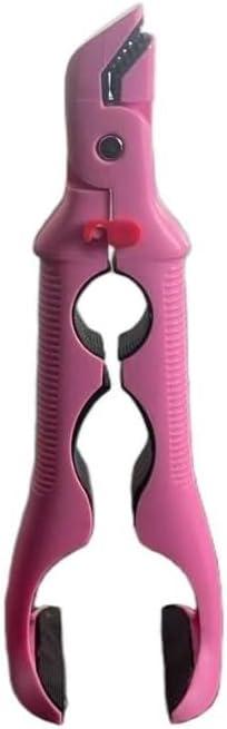 3-in-1 Multi-Purpose Anti-Scalding Hot Bowl Dish Plate Gripper Clips Tongs Clamp Holder, Non-Slip Anti-Scald Ironing Dish Clamp for Microwave Cooking Oven (Pink)
