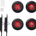 waltyotur All Terrain Solid Tire Wheel kit Replacement for Generator EU3000is