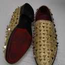 Men's Vintage Spike Dress Loafers Slip On Fashion Shoes Classic, Size 8