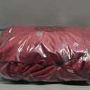 BGment Christmas Red Velvet Curtains 102 Inches Long, Thick Thermal Blackout Snow Silver Printed Decorative Curtains with Back Tab and Rod Pocket for Living Room, Set of 2 Panels, 52 x 102 Inch