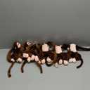 Hungdao 6 Packs Hanging Monkey Stuffed Animal Toy with Hook and Loop Fasteners Hands Stuffed Monkey Plush Toys for Kids (24 Inch)