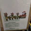 8 FT Lighted Christmas Inflatable Santa Claus on Sleigh with Three Reindeer – Outdoor Indoor Holiday Decoration with Built-in LED Lights Self-Inflating Blower Blow-Up Lawn Yard Home Party Décor