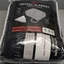 Electric Heated Blanket Full Size 72"x84",Fast Heating Throw, Soft Plush Microplush for Bed & Couch, 10 Hours Auto Off & 4 Heating Levels, Machine Washable, Gifts for Grandma & Family-Black